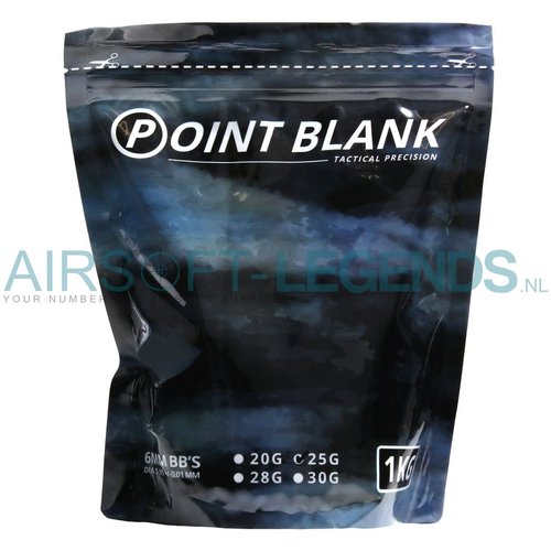 Point Blank Point Blank 0,25gr Bio bb's 1KG Point Blank Point Blank 0,25gr Bio bb's 1KG
