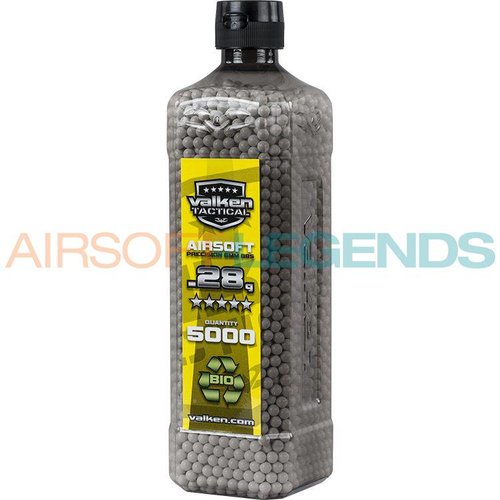 Valken Valken 0,28gr Bio bb's 5000 st. Valken Valken 0,28gr Bio bb's 5000 st.