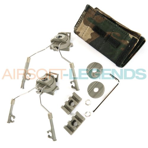 Z-Tactical Z-Tactical HELMET RAIL ADAPTER SET FOR COMTAC I + II Z-Tactical Z-Tactical HELMET RAIL ADAPTER SET FOR COMTAC I + II