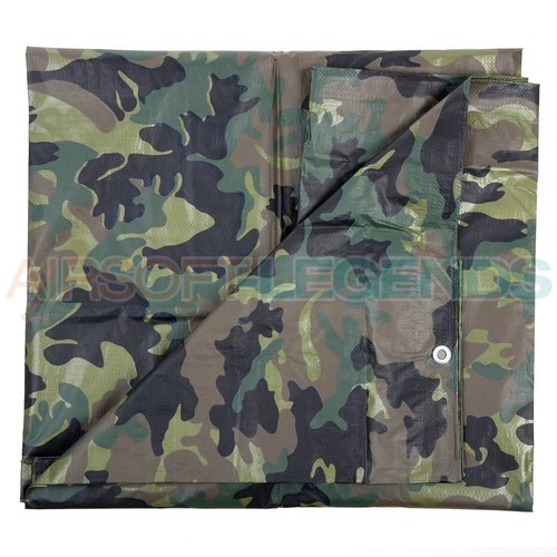 Fosco Fosco Afdekzijl Woodland 3x4m Fosco Fosco Afdekzijl Woodland 3x4m