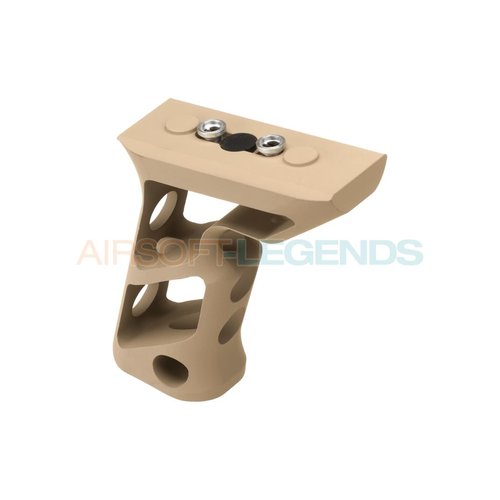 Metal Metal CNC Keymod Long Angled Grip Dark Earth Metal Metal CNC Keymod Long Angled Grip Dark Earth