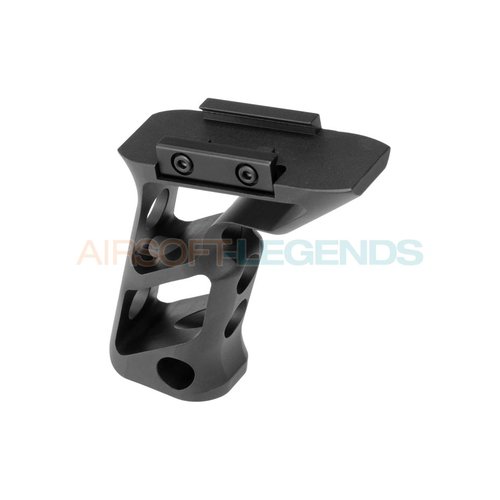 Metal Metal CNC Picatinny Long Angled Grip Black Metal Metal CNC Picatinny Long Angled Grip Black