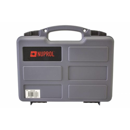 NUPROL Nuprol Small Pistol Hard Case Grey Pluck Foam NUPROL Nuprol Small Pistol Hard Case Grey Pluck Foam