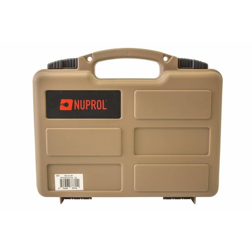 NUPROL Nuprol Small Pistol Hard Case Tan Pluck Foam NUPROL Nuprol Small Pistol Hard Case Tan Pluck Foam