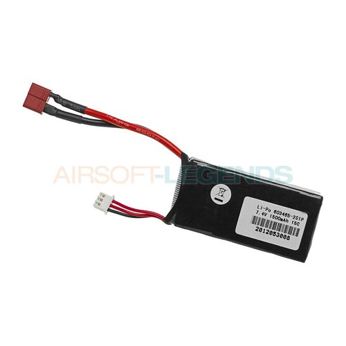 Pirate Arms Pirate Arms 7.4V LiPo 1500mAh 15C Mini Type T-Plug Pirate Arms Pirate Arms 7.4V LiPo 1500mAh 15C Mini Type T-Plug