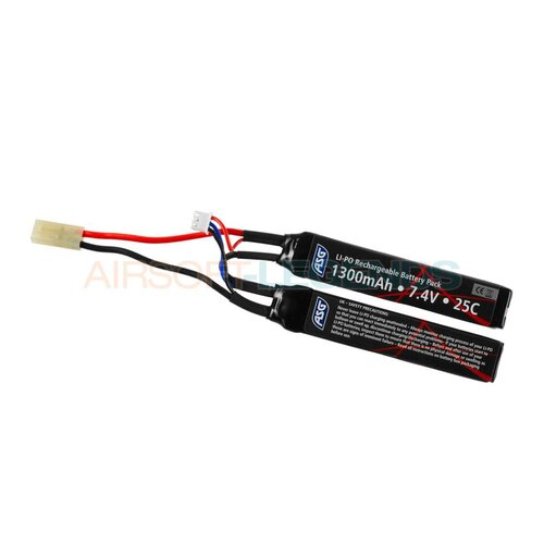 ASG ASG 7.4V LiPo 1300mAh 25C Twin Type ASG ASG 7.4V LiPo 1300mAh 25C Twin Type