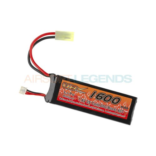 VB Power VB Power 7.4V Lipo 1600mAh 20C Mini Type VB Power VB Power 7.4V Lipo 1600mAh 20C Mini Type