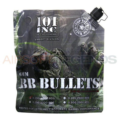 101Inc. 101Inc. 0,20gr BB's 4000 stuks 101Inc. 101Inc. 0,20gr BB's 4000 stuks