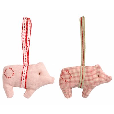 Maileg kleines Stoffschwein im 2'er Set