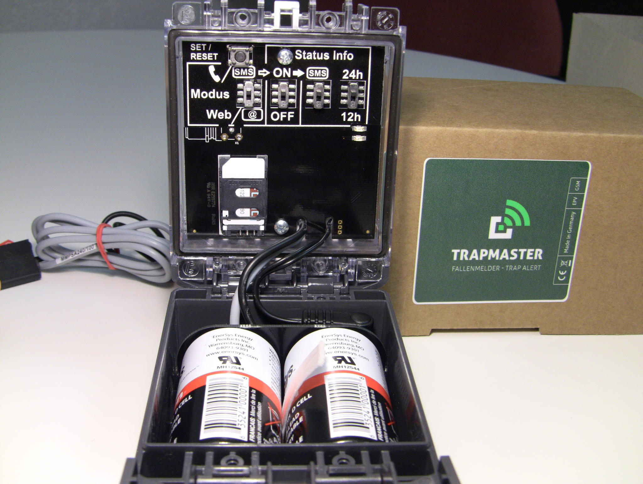 Einfache & intuitive Bedienung des TRAPMASTER Fallenmelder Fallenwächter Fallenalarms