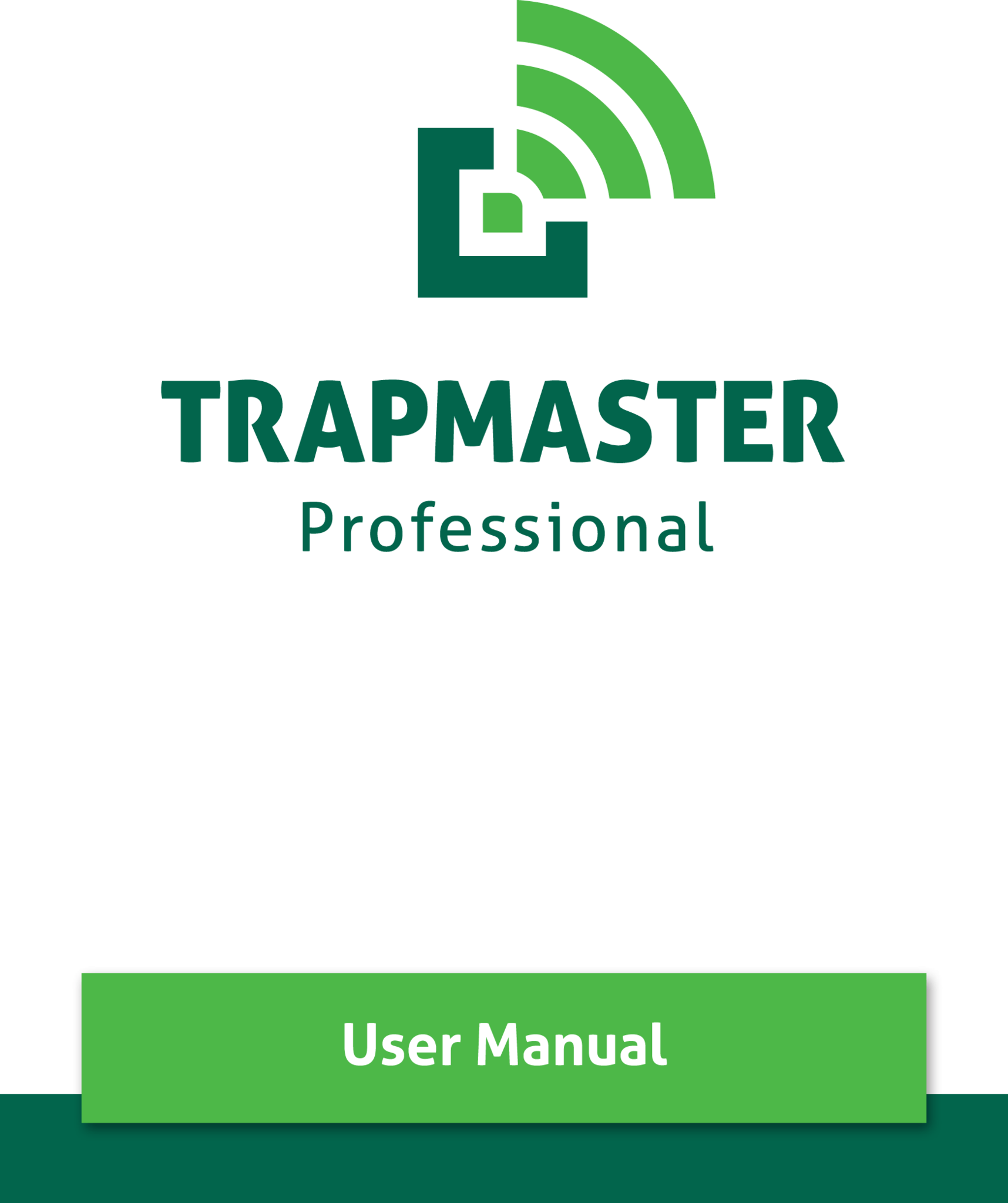 Cover User Manual TRAPMASTER Professional