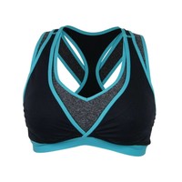 Yoga / Sport Borstvoedingsbeha / Zwangerschapsbeha Lotus Zwart / Blauw