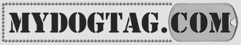 Design and order your own custom dogtags with the online dogtag generator at www.mydogtag.com
