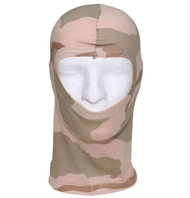 Balaclava, 1Loch, dünn, 3 Farben desert Guntia Militaria Outdoor