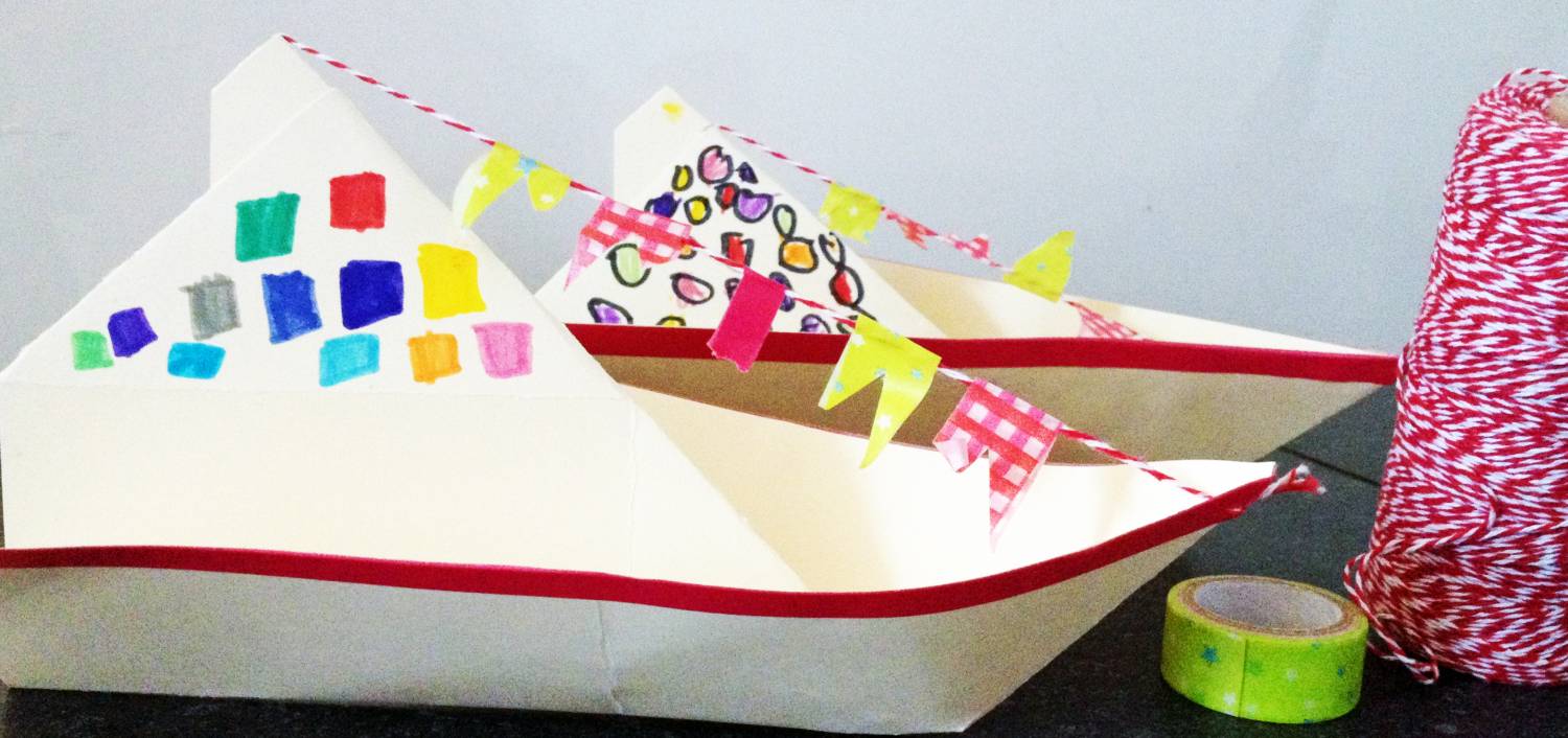 Stoomboot van Sinterklaas knutselen
