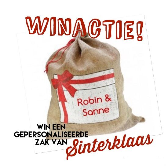 Winactie: een gepersonaliseerde jute zak van Sinterklaas