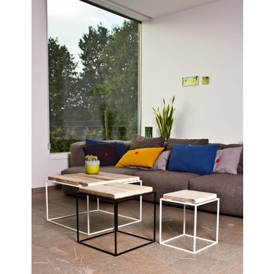PURE Wood Design 'Kastrup' salontafel steigerhout/fijn staal