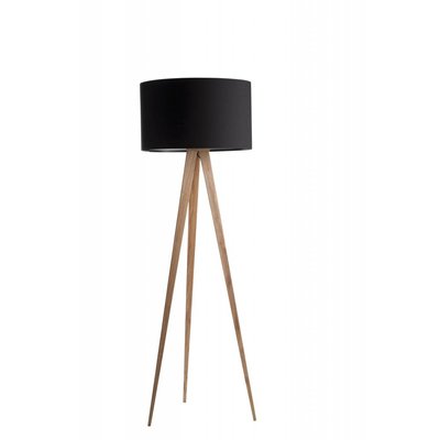 Zuiver Vloerlamp Tripod hout zwart