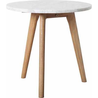 Zuiver Bijzettafel white stone M