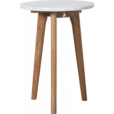 Zuiver Bijzettafel white stone S