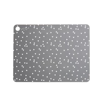 OYOY Placemats Licht grijs 2 stuks