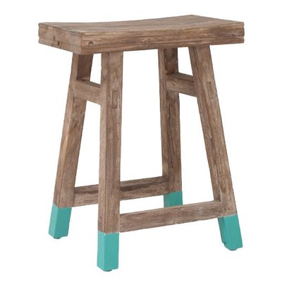 HK Living Teak krukje groen