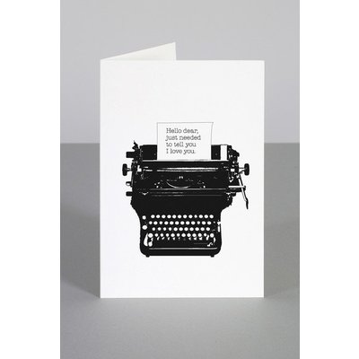 One must dash Typed love kaart