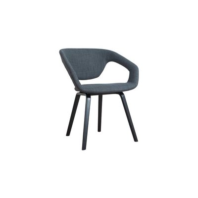 Zuiver Armstoel Flexback zwart/donker grijs