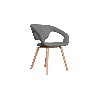 Zuiver Armstoel Flexback naturel/licht grijs