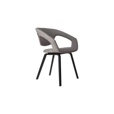Zuiver Armstoel Flexback zwart/licht grijs