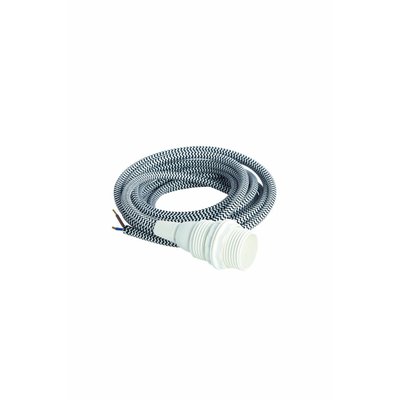 House Doctor Lampsnoer zwart/wit kleine fitting