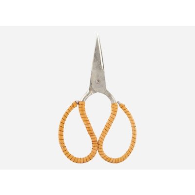 House Doctor Schaar met lederen handvat, zilver