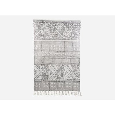 House Doctor Vloerkleed Spring, zwart/wit