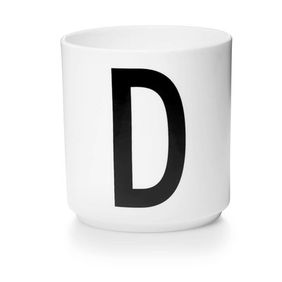 Design Letters Aj porseleinen mok - D