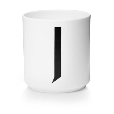 Design Letters Aj porseleinen mok - J