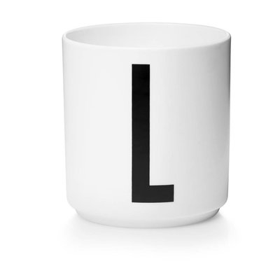 Design Letters Aj porseleinen mok - L