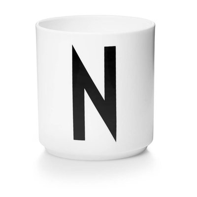 Design Letters Aj porseleinen mok - N