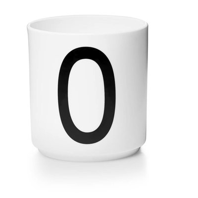 Design Letters Aj porseleinen mok - O
