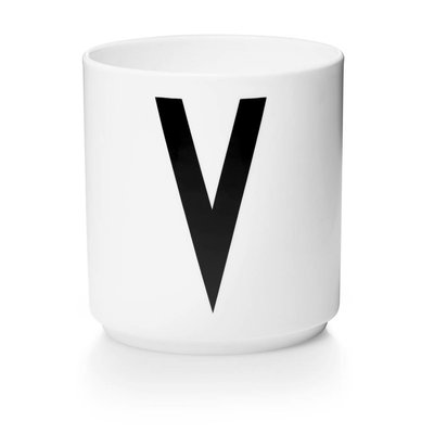 Design Letters Aj porseleinen mok - V