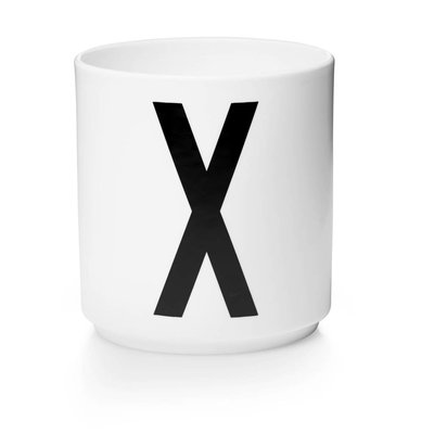 Design Letters Aj porseleinen mok - X