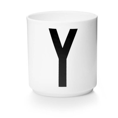 Design Letters Aj porseleinen mok - Y
