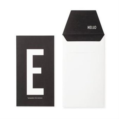 Design Letters Letter kaart - E
