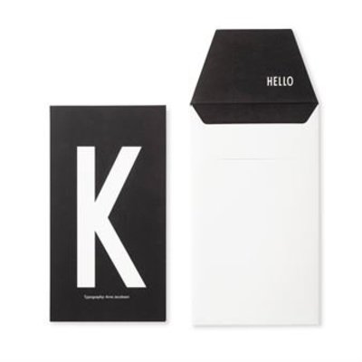 Design Letters Letter kaart - K