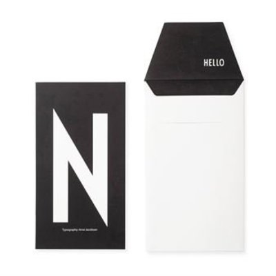 Design Letters Letter kaart - N
