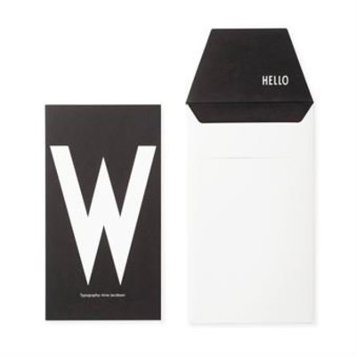 Design Letters Letter kaart - W
