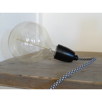 NUD classic black - side track zwart/wit