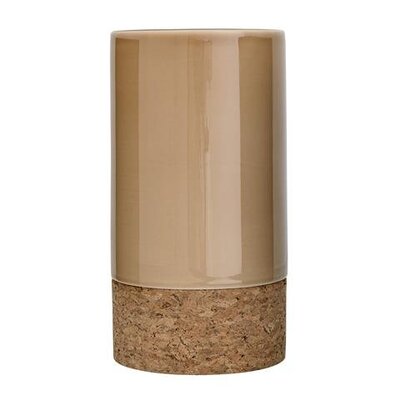 Bloomingville Vaas glossy beige/kurk