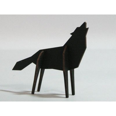 Atelier Pierre Nordic puzzel Wolf Large Black