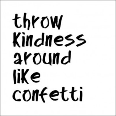 Tile Junkie Tegelsticker throw kindess around like confetti