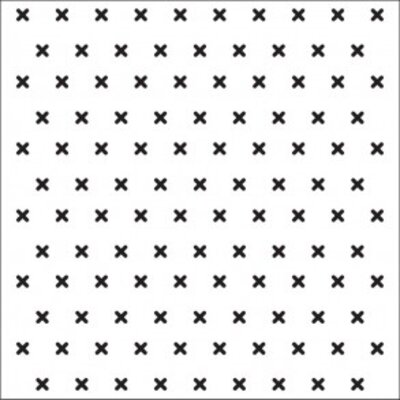 Tile Junkie Tegelsticker cross stitch black